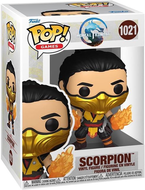 FUNKO POP MORTAL KOMBAT VINYL FIGURE 1021 SCORPION 9CM 30/09/24