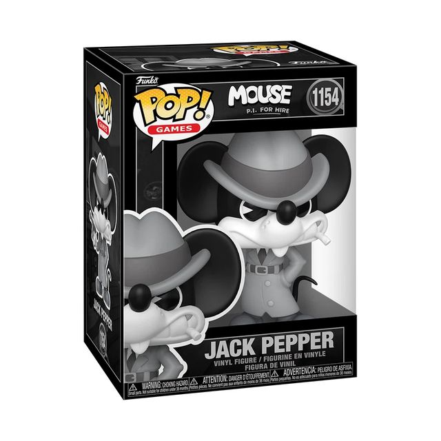 FUNKO POP MOUSE: P.I. FOR HIRE - VINYL FIGURE 1154 JACK PEPPER 9CM