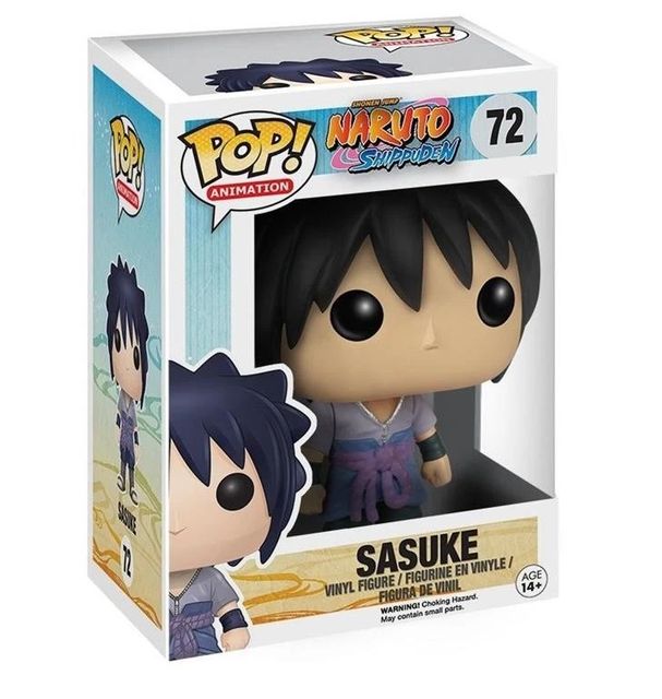 FUNKO POP NARUTO SHIPPUDEN - VINYL FIGURE 72 SASUKE 10CM