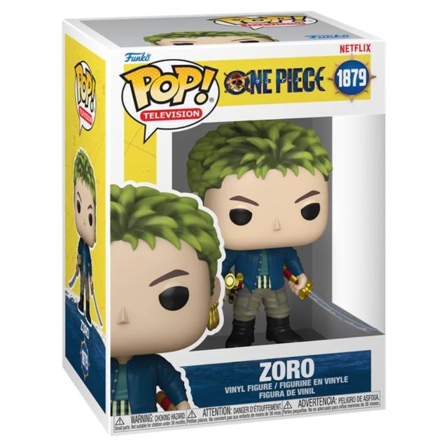 FUNKO POP NETFLIX: ONE PIECE (LIVE ACTION) - VINYL FIGURE 1879 ZORO 9CM