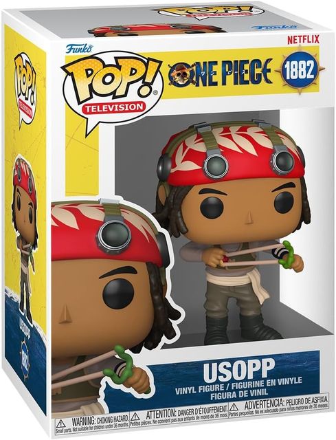 FUNKO POP NETFLIX: ONE PIECE (LIVE ACTION) - VINYL FIGURE 1882 USOPP 9CM
