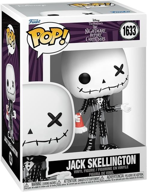 FUNKO POP NIGHTMARE BEFORE CHRISTMAS - VINYL FIGURE 1633 JACK SKELLINGTON (PATC…