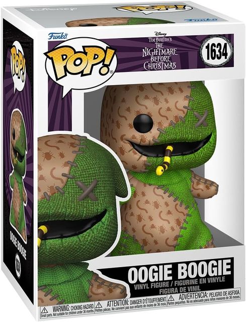 FUNKO POP NIGHTMARE BEFORE CHRISTMAS - VINYL FIGURE 1634 OOGIE BOOGIE (PATCHWOR…