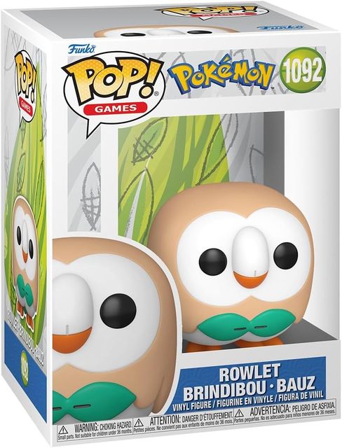 FUNKO POP POKEMON - VINYL FIGURE 1092 ROWLET 9CM