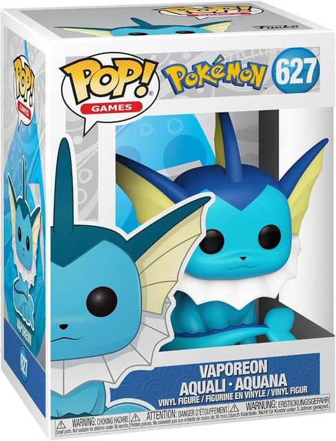 FUNKO POP POKEMON - VINYL FIGURE 627 VAPOREON 9CM