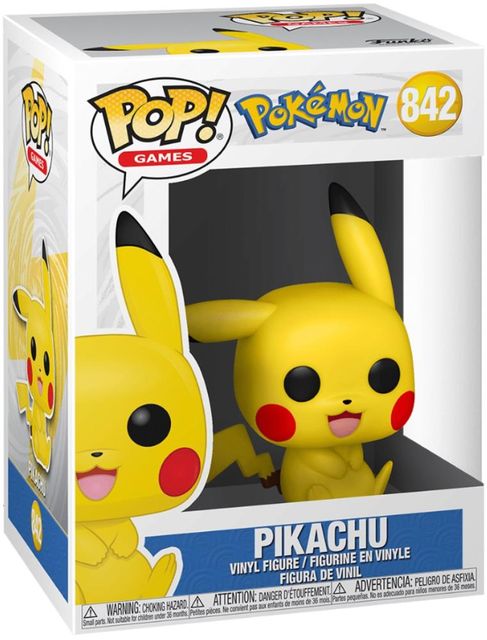 FUNKO POP POKEMON - VINYL FIGURE 842 PIKACHU (SITTING) 9CM