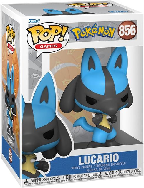 FUNKO POP POKEMON - VINYL FIGURE 856 LUCARIO (EMEA) 9CM