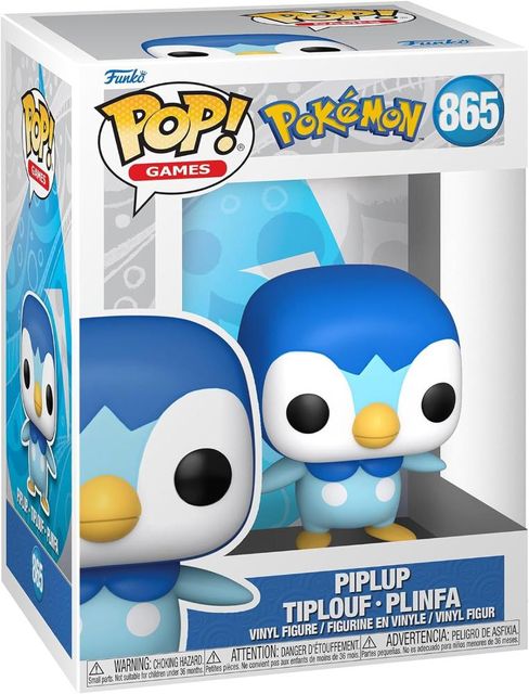 FUNKO POP POKEMON - VINYL FIGURE 865 PIPLUP (EMEA) 9CM