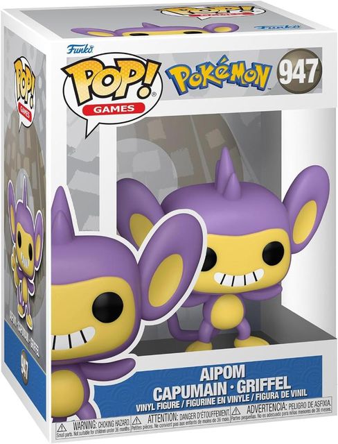 FUNKO POP POKEMON - VINYL FIGURE 947 AIPOM (EMEA) 9CM