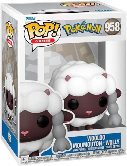 FUNKO POP POKEMON - VINYL FIGURE 958 WOOLOO (EMEA) 9CM