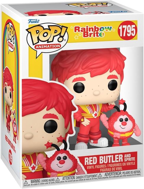 FUNKO POP RAINBOW BRITE - POP & BUDDY VINYL FIGURE 1795 RED BUTLER & ROMEO 9CM