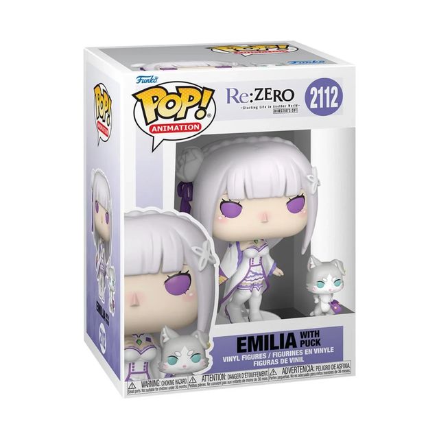 FUNKO POP RE:ZERO:STARTING LIFE IN ANOTHER WORLD - VINYL FIGURE 2112 EMILIA WIT…