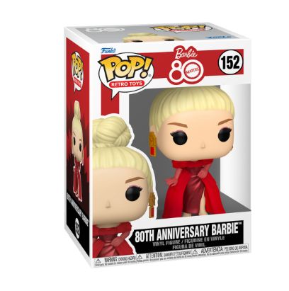 FUNKO POP RETRO TOYS: BARBIE - VINYL FIGURE 152 80TH ANNIVERSARY BARBIE 9CM