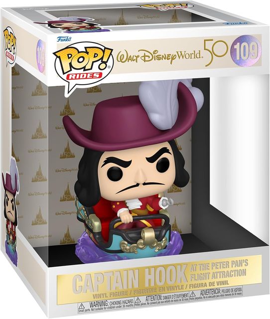 FUNKO POP Rides WDW 50th Hook On Peter Pan Flight*