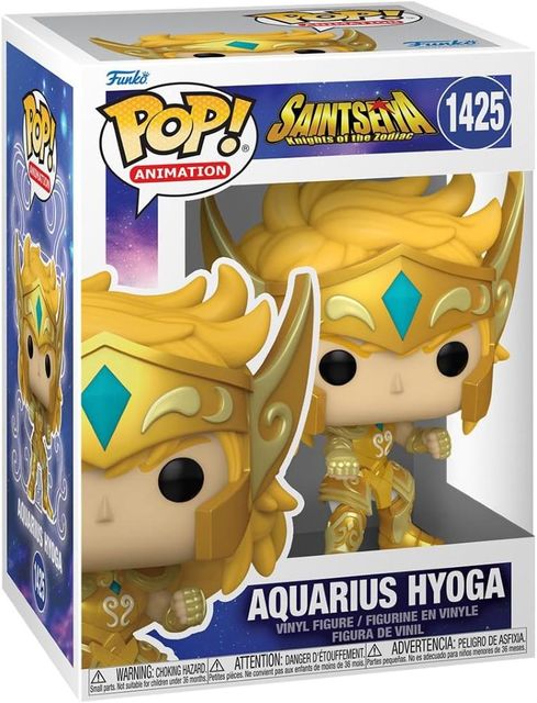 FUNKO POP SAINT SEIYA - VINYL FIGURE 1425 GOLD AQUARIUS HYOGA 9CM