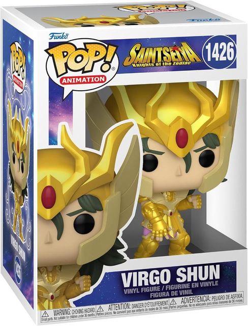 FUNKO POP SAINT SEIYA - VINYL FIGURE 1426 GOLD VIRGO SHUN 9CM