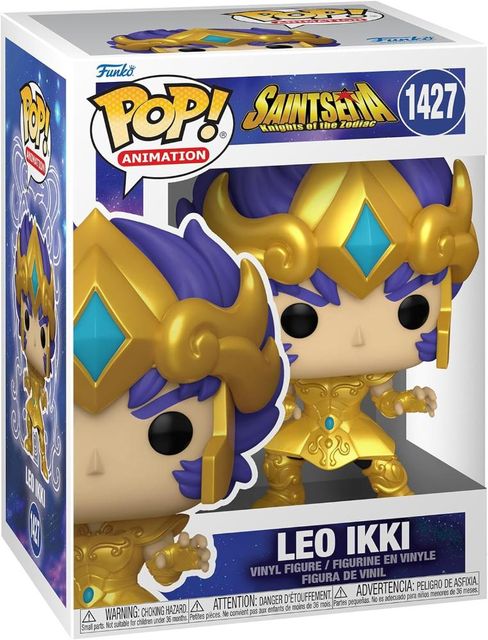 FUNKO POP SAINT SEIYA - VINYL FIGURE 1427 GOLD LEO IKKI 9CM