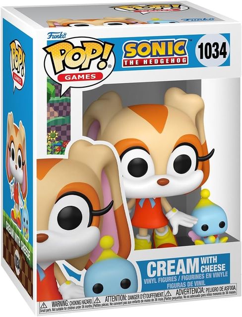 FUNKO POP SONIC THE HEDGEHOG - POP & BUDDY - VINYL FIGURE 1034 CREAM W/CHEESE 9…