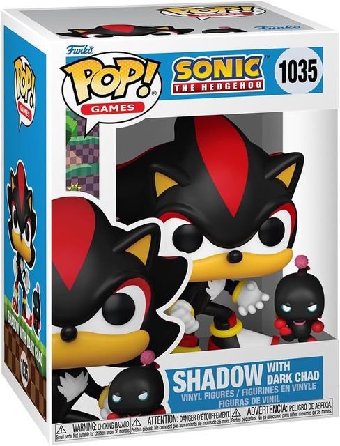FUNKO POP SONIC THE HEDGEHOG - POP & BUDDY - VINYL FIGURE 1035 SHADOW W/ DARK C…