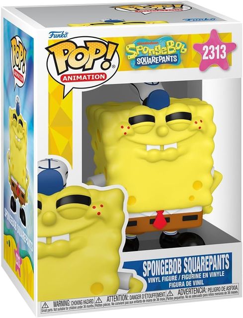 FUNKO POP SPONGEBOB S5 - VINYL FIGURE 2313 SPONGEBOB SQUAREPANTS (GRINNING) 9CM…