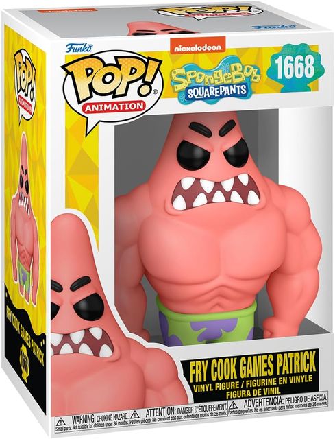 FUNKO POP SPONGEBOB: 25TH ANNIVERSARY - VINYL FIGURE 1668 PATRICK WITH MUSCLES …