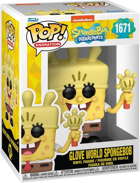 FUNKO POP SPONGEBOB: 25TH ANNIVERSARY - VINYL FIGURE 1671 GLOVE WORLD SPONGEBOB…