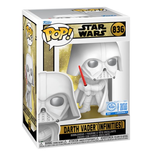 FUNKO POP STAR WARS LEGENDS - VINYL FIGURE 836 DARTH VADER (INFINITIES) 9CM