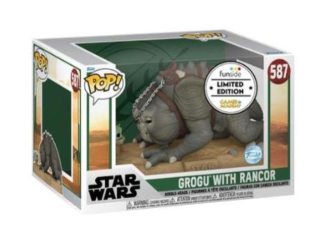 FUNKO POP STAR WARS: THE BOOK OF BOBA FETT - JUMBO VINYL FIGURE 587 RANCOR W/GR…
