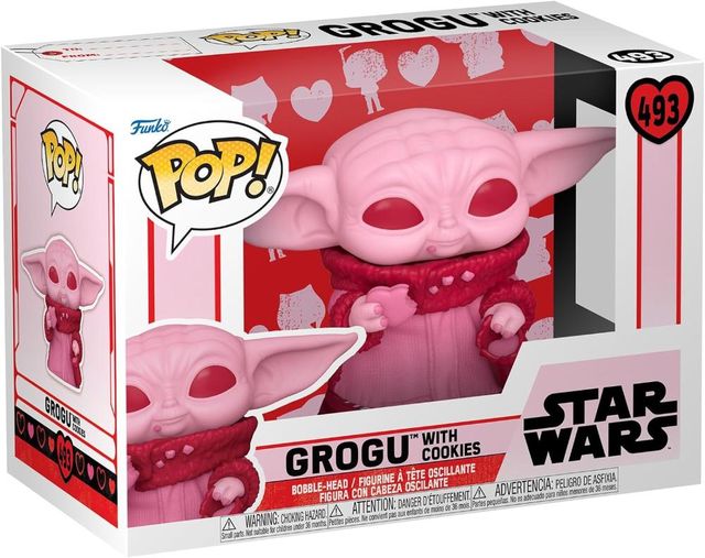 FUNKO POP STAR WARS: VALENTINES - VINYL FIGURE 493 GROGU 9CM