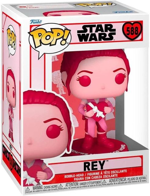 FUNKO POP STAR WARS: VALENTINES - VINYL FIGURE 588 REY 9CM