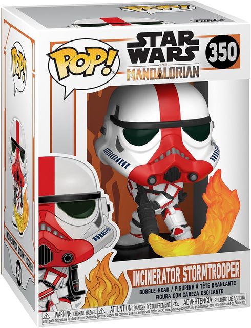 FUNKO POP STAR WARS:THE MANDALORIAN - VINYL FIGURE 350 INCINERATOR STORMTROOPER…