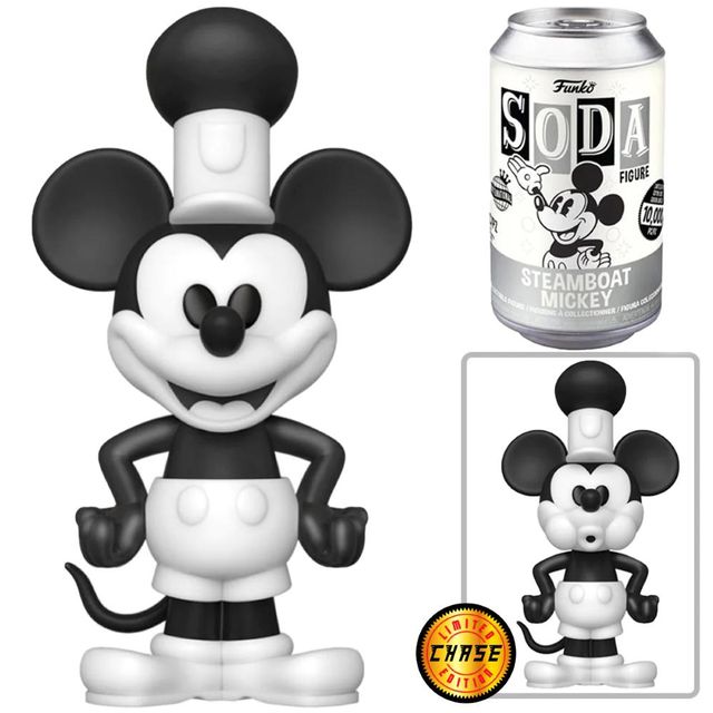 FUNKO POP STEAMBOAT WILLIE - 58343 FUNKO VINYL SODA WILLIE PACK 6PZ W/CHASE*