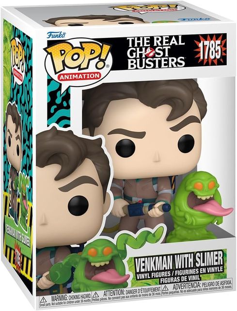 FUNKO POP THE REAL GHOSTBUSTERS - VINYL FIGURE 1785 VENKMAN W/SLIMER 9CM