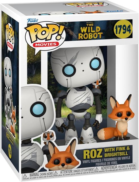 FUNKO POP THE WILD ROBOT - POP & BUDDY - VINYL FIGURE ROZ W/ BRIGHTBILL & FINK …