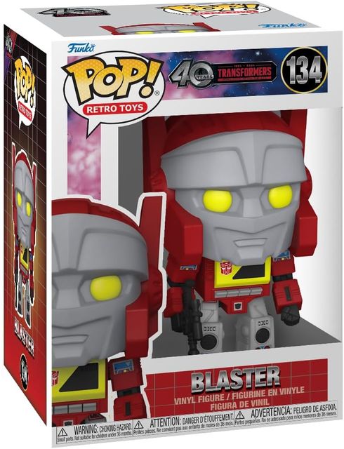 FUNKO POP TRANSFORMERS: GENERATION 1 - VINYL FIGURE 134 BLASTER 9CM