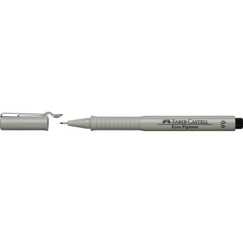 Faber-Castell ECCO PIGMENT - Penna punta in fibra - nero - inchiostro pigmentat…