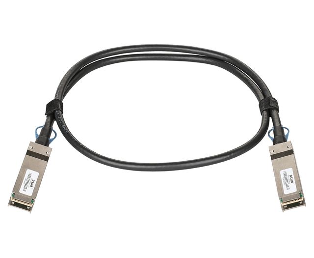 D-Link - Cavo applicazione diretta 100GBase - QSFP28 a QSFP28 - passivo - nero