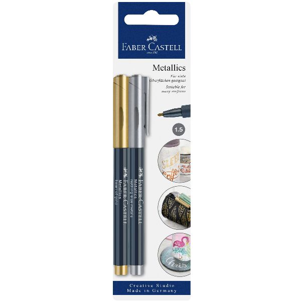 Faber-Castell Metallics - Marcatore - heart of gold, nothing else metals - inch…