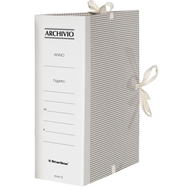 Faldone - lacci incollati - tela - 35 x 25 cm - dorso 12 cm - Starline