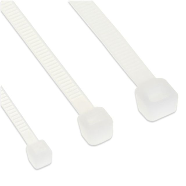 Fascette Fermacavi 100x2,5mm Kit 100 Pz - Bianco