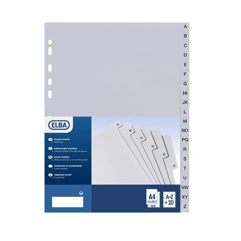 Favorit - Divisorio - 20 parti - prestampato: A-Z - per A4, 230 x 305 mm - con …