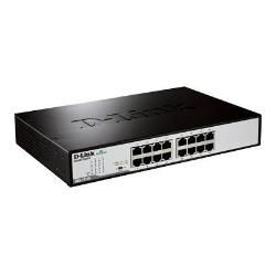 D-Link DES 1016D - Switch - unmanaged - 16 x 10/100 - desktop, montabile su rack