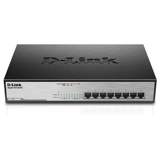 D-Link DGS 1008MP - Switch - unmanaged - montabile su rack - PoE (140 W)