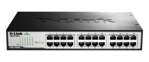 D-Link DGS 1024D - Switch - unmanaged - 24 x 10/100/1000 - desktop, montabile s…