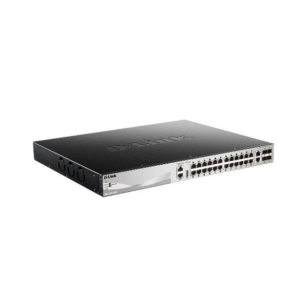D-Link DGS 3130-30PS - Switch - L3 Lite - gestito - 24 x 10/100/1000 (PoE+) + 2…