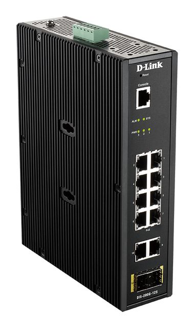 D-Link DIS 200G-12S - Switch - gestito - 10 x 10/100/1000 + 2 x SFP - montabile…