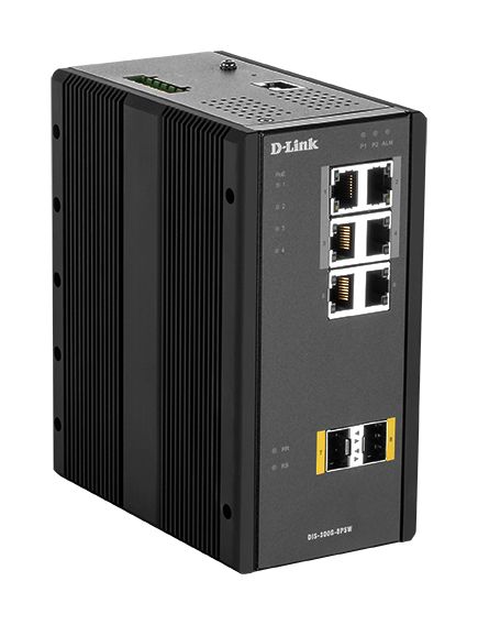 D-Link DIS 300G-8PSW - Switch - gestito - 4 x 10/100/1000 (PoE+) + 2 x 10/100/1…