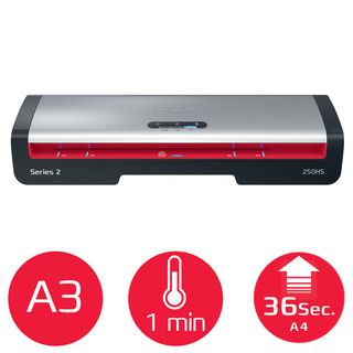 GBC 250 HS HOME OFFICE A3 PLASTIFICATRICE A CALDO PRONTA IN 2 MINUTI SPEGNIMENT…