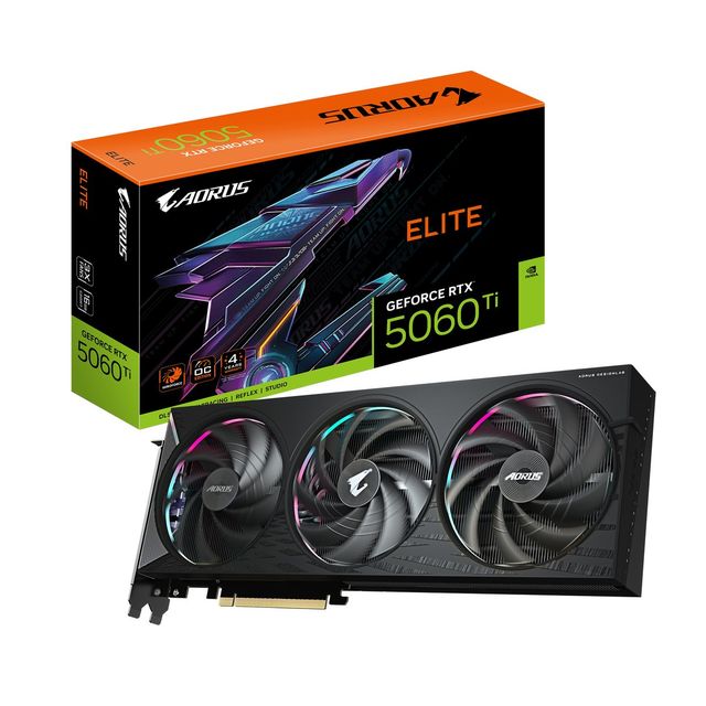 GIGABYTE AORUS GeForce RTX 5060 Ti ELITE 16G Scheda Grafica