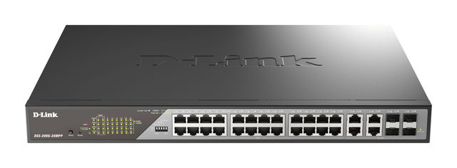 D-Link DSS 200G-28MPP - Switch - gestito - 24 x 10/100/1000 (PoE) + 4 x SFP com…